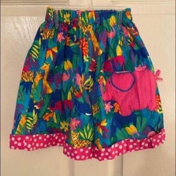 Vintage Fiddle Dee Dee Animal Print Top & Short Set sz8 - Picture 4 of 5